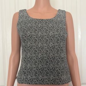 Positive Attitude Monochrome Geometric Blouse size: 8